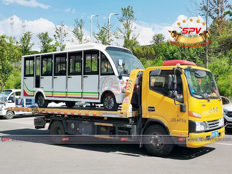 14 Seater Sightseeing Car Transported to Loading Port